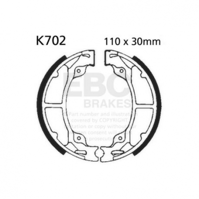 EBC Спирачни челюсти Organic K702