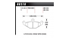 Задни накладки Hawk HB278E.583, Race, min-max 37°C-300°C