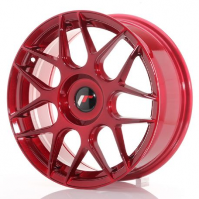 Japan Racing JR18 17x7 ET20-40 Blank Platinum Red