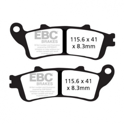EBC Спирачни накладки Sintered FA261HH