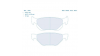 Спирачни накладки CL Brakes 4105RC6E