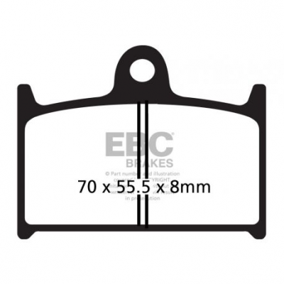 EBC Спирачни накладки Sintered FA145HH