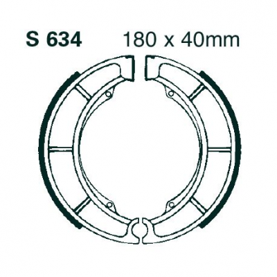 EBC Спирачни челюсти Grooved S634G