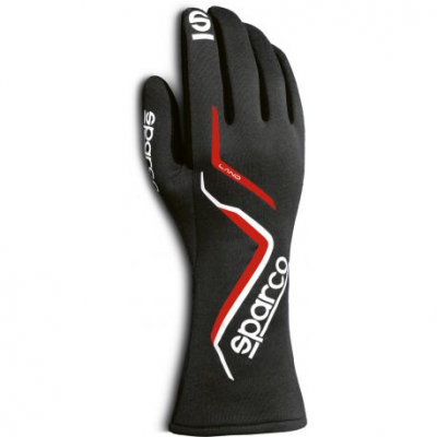 Състезателни ръкавици Sparco LAND 2020 с FIA (вътрешни шевове) черно