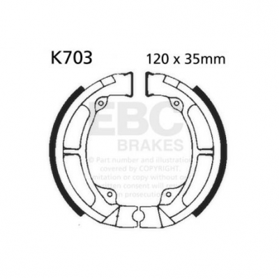 EBC Спирачни челюсти Organic K703