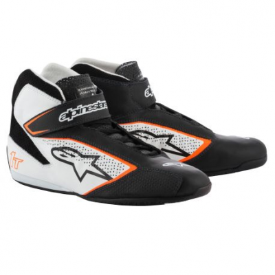 Races Shoes ALPINESTARS FIA Tech 1 T - Black/White/Orange