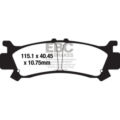 EBC Спирачни накладки Sintered FA069/3HH