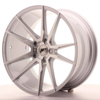 Japan Racing JR21 20x10 ET40 5H Blank Silver Mach