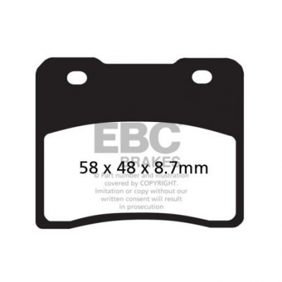 EBC Спирачни накладки Organic FA102