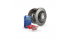 Преден комплект EBC PD07KF209 - Спирачни дискове Ultimax Grooved + накладки Redstuff Ceramic