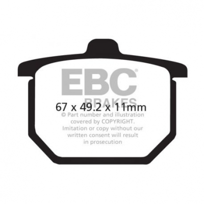 EBC Спирачни накладки Organic FA029