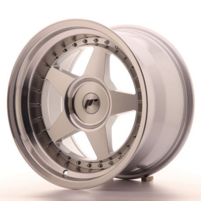 Japan Racing JR6 17x10 ET0-20 Blank Mach Silver