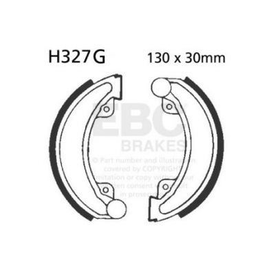 EBC Спирачни челюсти Grooved H327G