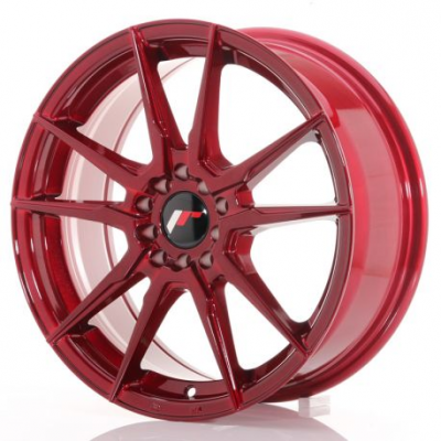 Japan Racing JR21 17x7 ET40 5x100/114 Platinum Red