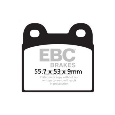 EBC Спирачни накладки Organic FA057