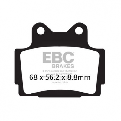 EBC Спирачни накладки Organic FA104