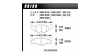 Предни накладки Hawk HB189E.550, Race, min-max 37°C-300°C