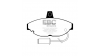 Предни спирачни накладки EBC Ultimax OEM Replacement DP467
