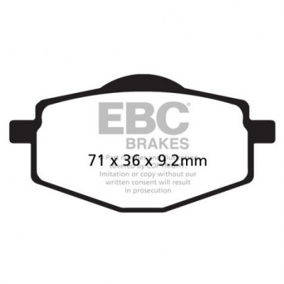 EBC Спирачни накладки Organic SFA101