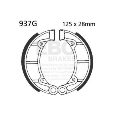 EBC Спирачни челюсти Grooved 937G