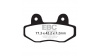 EBC Спирачни накладки Organic FA622TT