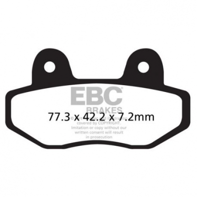 EBC Спирачни накладки Organic FA622TT
