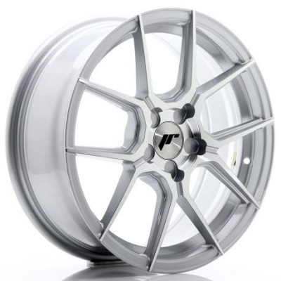 JR Wheels JR30 17x7 ET20-40 5H BLANK Silver Machined