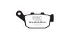 EBC Спирачни накладки FA496HH