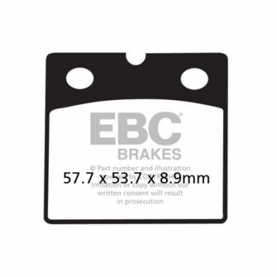 EBC Спирачни накладки Semi-Sintered FA711V