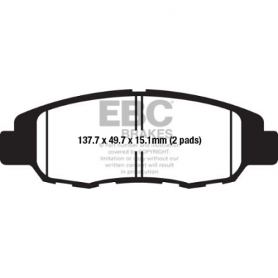 EBC Спирачни накладки Organic FA670