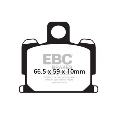 EBC Спирачни накладки Organic FA070