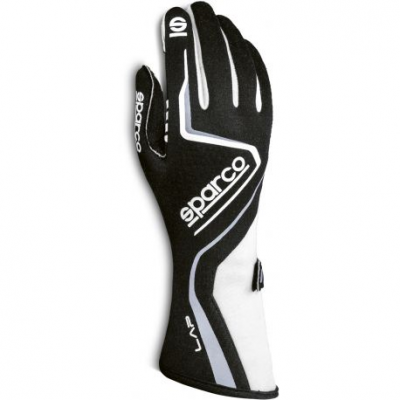 Състезателни ръкавици Sparco LAP с FIA бял