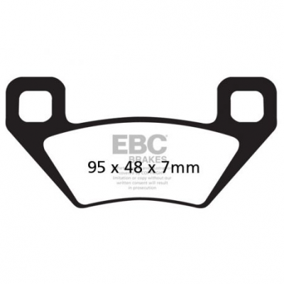 EBC Спирачни накладки Organic FA395TT