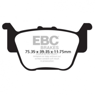 EBC Спирачни накладки Organic FA373TT
