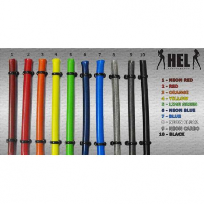 Тефлонови плетени спирачни маркучи HEL Performance за Kia Pride, 91- 00 1,3