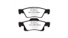 Задни спирачни накладки EBC Ultimax OEM Replacement DP1872