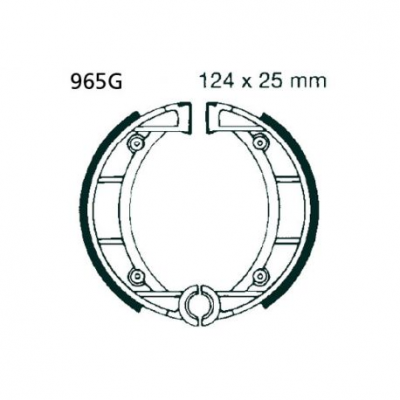 EBC Спирачни челюсти Grooved 965G