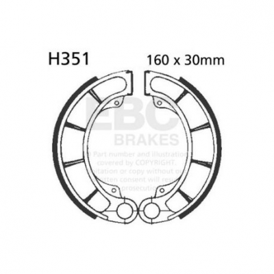EBC Спирачни челюсти Organic H351