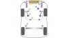 Powerflex Тампон за преден носач предна страна 30мм с регулиране на камбер Skoda Fabia NJ (2014 - ON)