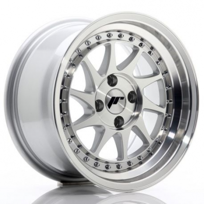 JR Wheels JR26 15x8 ET15 4x100 Silver Machined