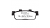 EBC Спирачни накладки Organic FA427TT