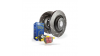 Преден комплект EBC PD08KF445 - Спирачни дискове Ultimax Grooved + накладки Yellowstuff