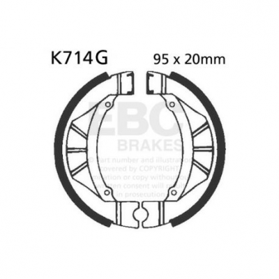 EBC Спирачни челюсти Grooved K714G