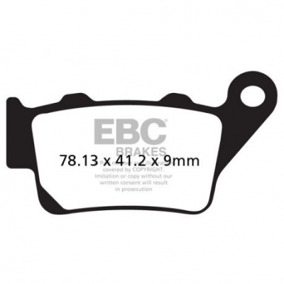 EBC Спирачни накладки Organic FA208TT