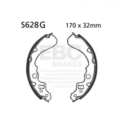 EBC Спирачни челюсти Grooved S628G