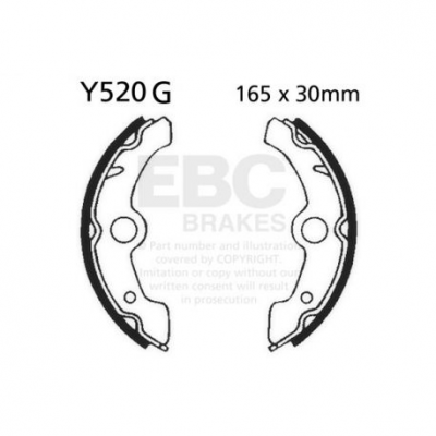 EBC Спирачни челюсти Grooved Y520G