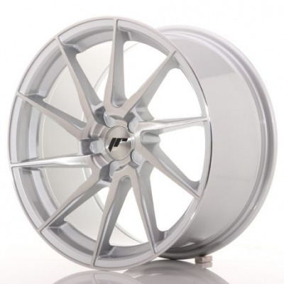 Japan Racing JR36 18x9 ET20-48 5H BLANK Brushed Silver