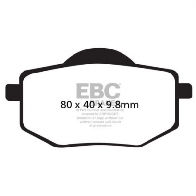 EBC Спирачни накладки Organic FA136