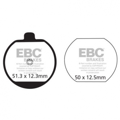 EBC Спирачни накладки Organic FA033