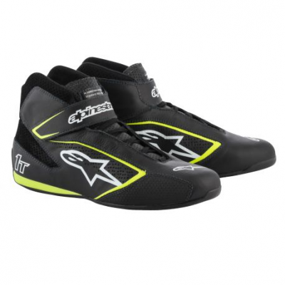 Races Shoes ALPINESTARS FIA Tech 1 T - Black/White/Yellow